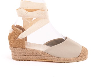 Lace Up Women Flats, Rope Sole Shoes, Handmade Espadrille, Flat Espadrilles, Tie Up Flat Shoes, Made in Türkiye  Heel Height 3cm - 1.18 inch