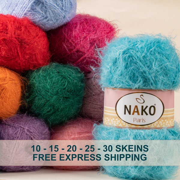 Wholesale Nako Paris, Soft Fluffy Yarn, Hypoallergenic Doll Yarn, Yarn for Knitting and Crochet, Winter Yarn, Bulk Order Free Shipping Yarn