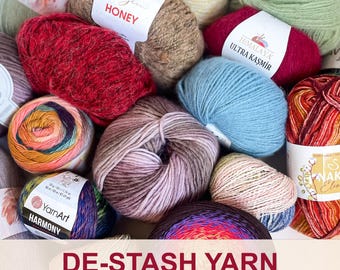 Filati Destash, Saldi, Forniture per uncinetto e maglia, Fibre di varie marche