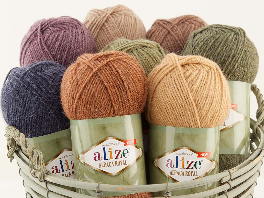 Alize Alpaca Royal New, Alpaca Yarn, DK Yarn, Worsted Yarn, Alpaca Wool ...