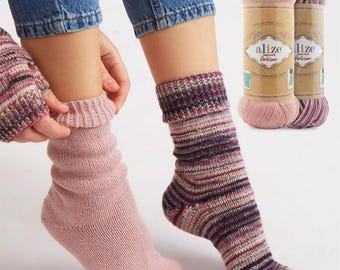 Filato per calzini auto-rigato, Alize Superwash Artisan Wool