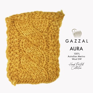 Gazzal Aura Yarn: Hand-Painted Australian Merino Wool, 100g DK Light Worsted bild 9