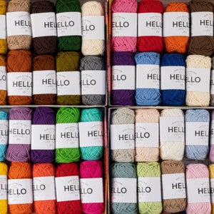 Hello Cotton Yarn Set: Amigurumi Thread Pack (12/40 pcs)