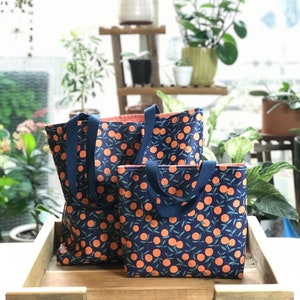 Handmade Waterproof Tote Bag: Laminated Fabric Beach Purse