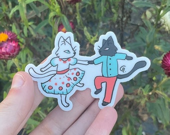 Swing Cats Sticker - Waterproof Vinyl Stickers