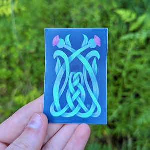 New! | Scottish Thistle Sticker - Waterproof Vinyl Stickers