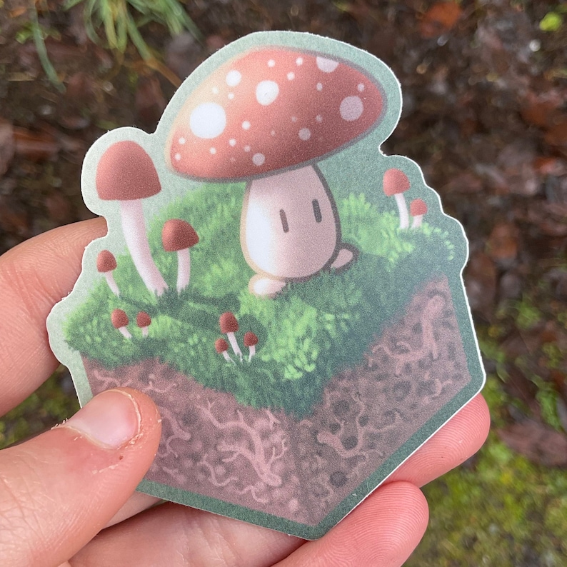 Isometric Shroom Waterproof Vinyl Decal Etsy Il H3dx 