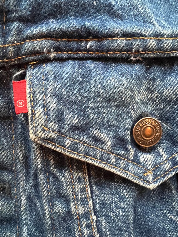 90'S Levi's 70503-0215 Denim Jacket, Men's Size Medium, Vintage cotton blue type Vintage Second Hand