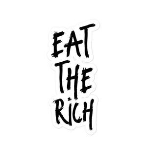 Eat The Rich Vinyl Sticker