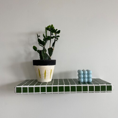 Tiled Floating Shelf Etsy