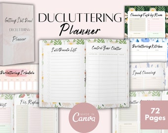 PRINTABLE Big Happy Planner, The Ultimate Cleaning, Declutter Checklist, Declutter Challenge, ADHD Cleaning, Decluttering Guide, Binder