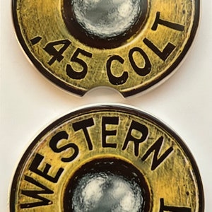 Colt 45 bullet Car Coaster