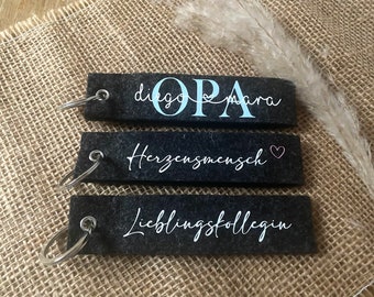 Sleutelhanger vilt | Opa/Oma | Moeder | Papa | Hart man | Favoriete collega | Aanpasbare