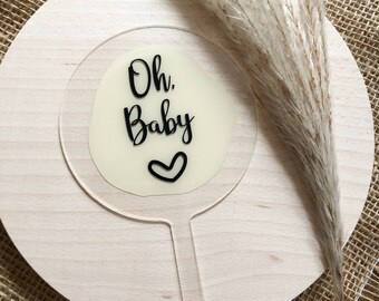 Caketopper Baby | Babyshower | Aanpasbare