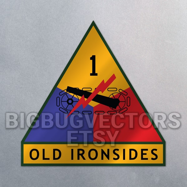 1st Armored Division - Old Ironsides - Digital Download: SVG, PDF, PNG, Etc.