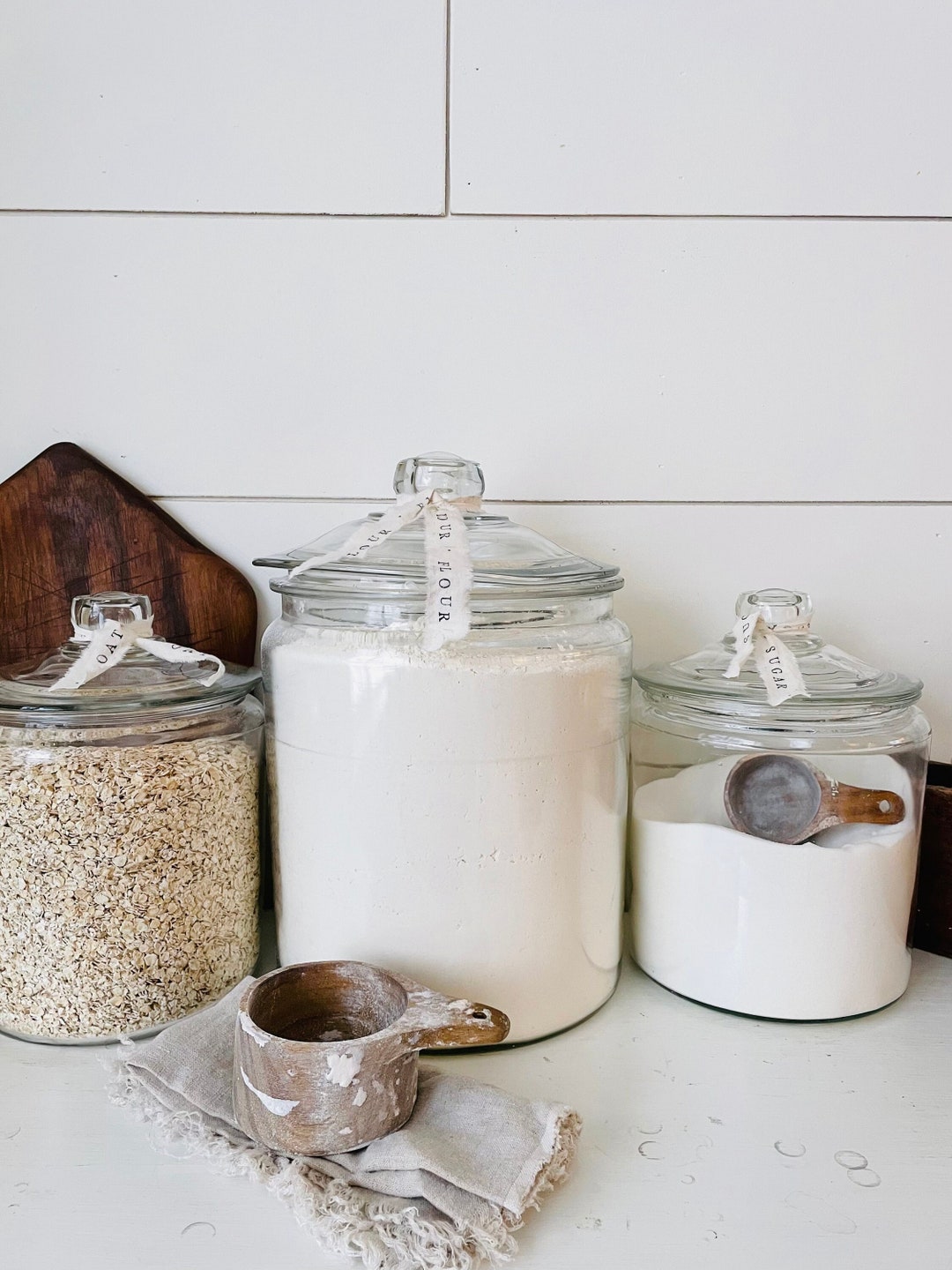 Kitchen Tags Hand-stamped Kitchen Baking Labels – Minimalist Pantry Tags - Etsy