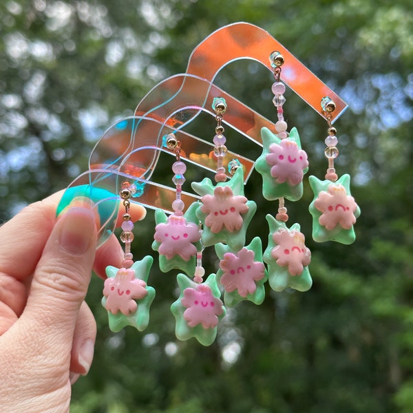 Handmade Sakura Korok Drop Earrings