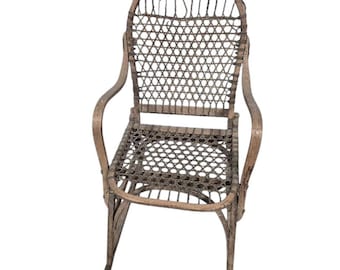 Bentwood rocker Antique Woven Bentwood Rocking Chair
