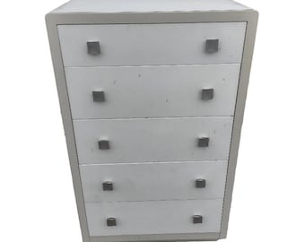 Bel Geddes Simmons Art Deco 5 drawer Cabinet Dressers 1930’s chest