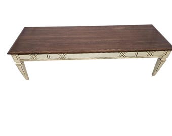 Heritage Louis the XVI Oak and Cream Coffee Table