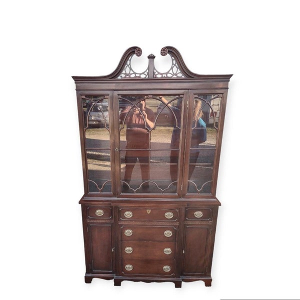 1 piece Mahogany China Cabinet