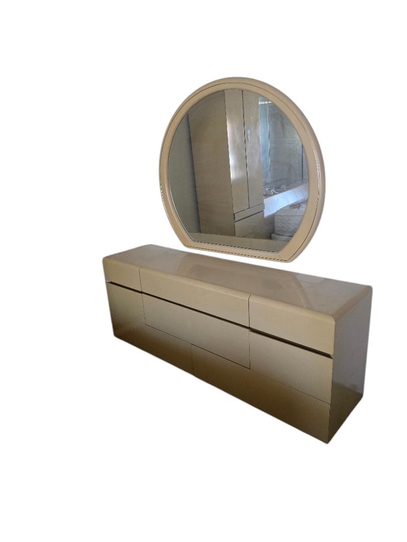 LANE Contemporary Modern Cream 70" Dresser / Wall Mirror - Etsy