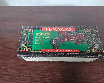 Texaco Collector Series 1925 Kenworth Stake Truck  Bank Die-Cast 1992 w/box-T41
