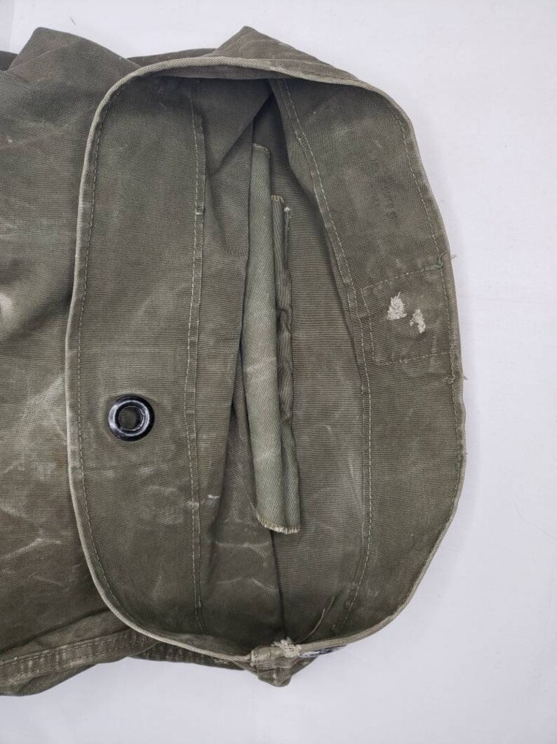 WW2 US Army Military Duffel Bag OD Green 1944 Dated field Etsy
