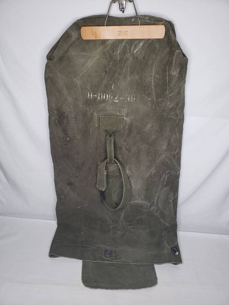 WW2 US Army Military Duffel Bag OD Green 1944 Dated field Etsy