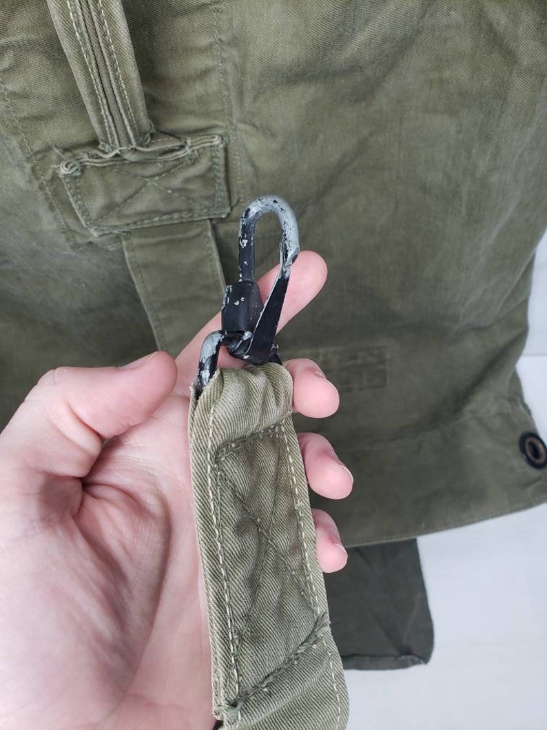 WW2 US Army Military Duffel Bag OD Green 1945 Dated field Gear, WWII