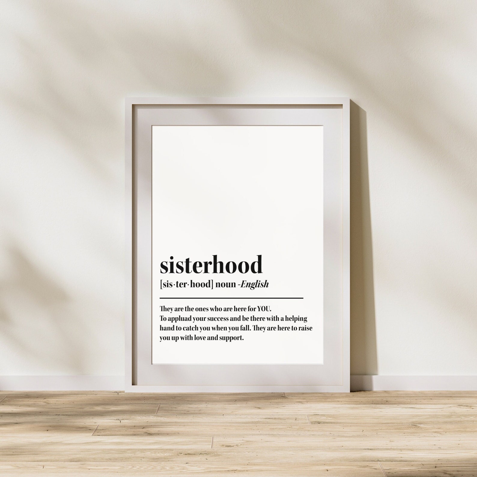 Sisterhood, Typography Prints, Motivational Quotes, Inspirational ...