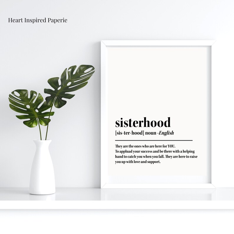 Sisterhood, Typography Prints, Motivational Quotes, Inspirational ...