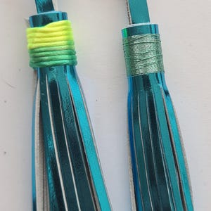 Key ring, bag charm, leather tassel