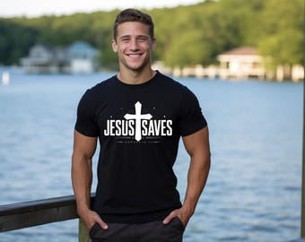 Jesus Saves Christian T-Shirt | Unisex Faith Tee