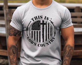 T-shirt C'est le pays de Dieu | Cadeaux de chemise chrétienne unisexe homme femme foi Bible religieux prier