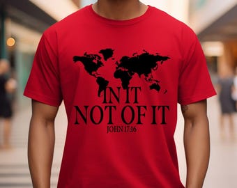 Daarin niet van het T-shirt | Christelijk shirt cadeaus Unisex heren dames geloof Bijbel religieus bidden