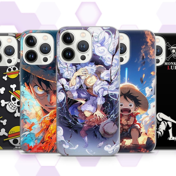 Anime Manga Coque de téléphone une pièce pour iPhone 15 14 Pro max 13 13 Pro 12 11 XR 7 8 pour Samsung a35 a55 a05 A54 Samsung a05s