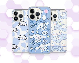 Cinnamoroll Phone Case Sanrio Cover for iPhone 15 14 Pro max 13 13 Pro 12 11 XR 7 8 fits Samsung S23 Ultra S21 S22 A54 Pixel