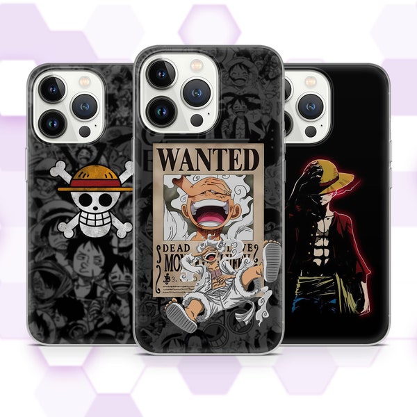 Anime Manga Phone Case Luffy Cover for iPhone 15 14 Pro max 13 13 Pro 12 11 XR 7 8 fits Samsung a35 a55 a05 A54 Samsung a05s