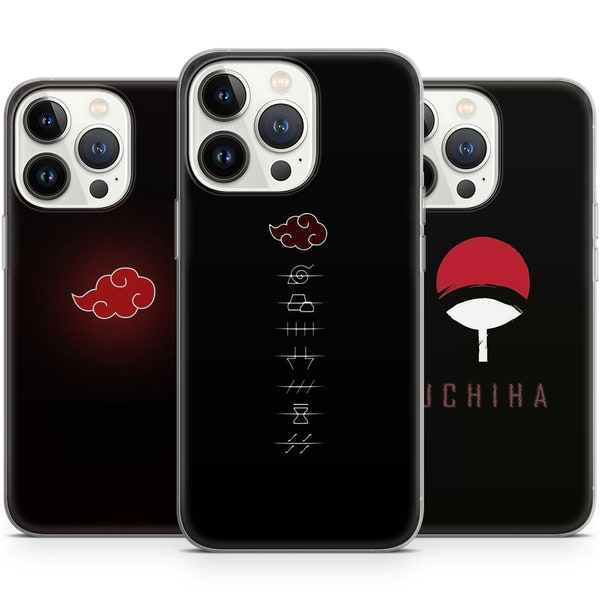 Anime Manga Phone Case Akatsuki for iPhone 15 14 Pro max 13 13 Pro 12 11 XR 7 8 fits Samsung a35 a55 a05 A54 Samsung a05s