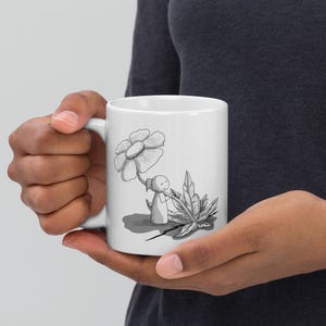Mug Flower Crack on the concrete, ideal gift for plant lovers Plants and Babaci