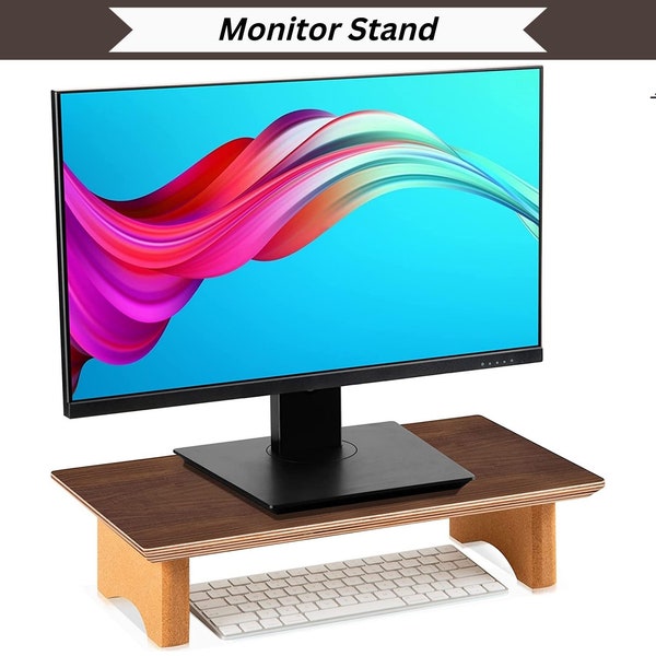 Monitor Stand Black Etsy