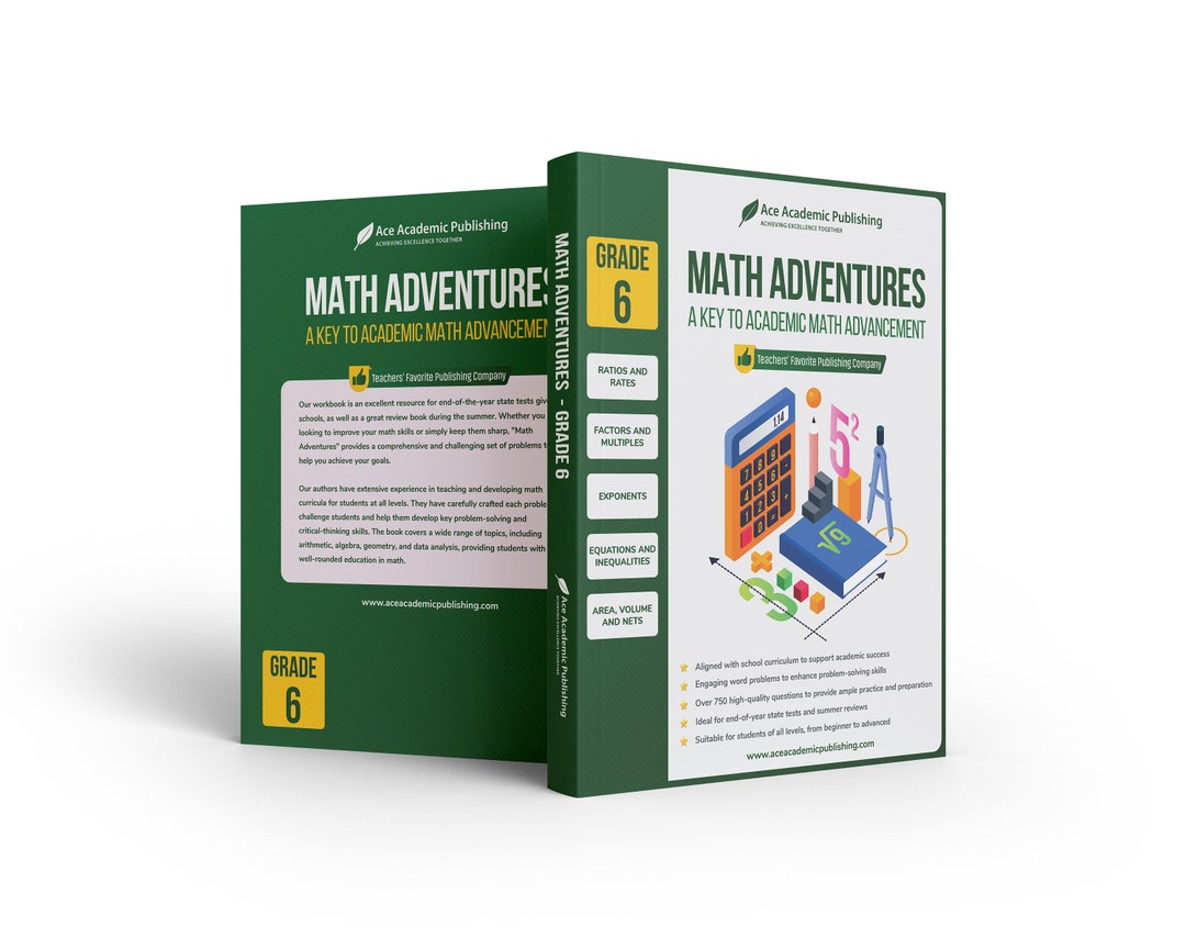Math Adventures - Grade 6: A Key to Academic Math Advancement - Etsy
