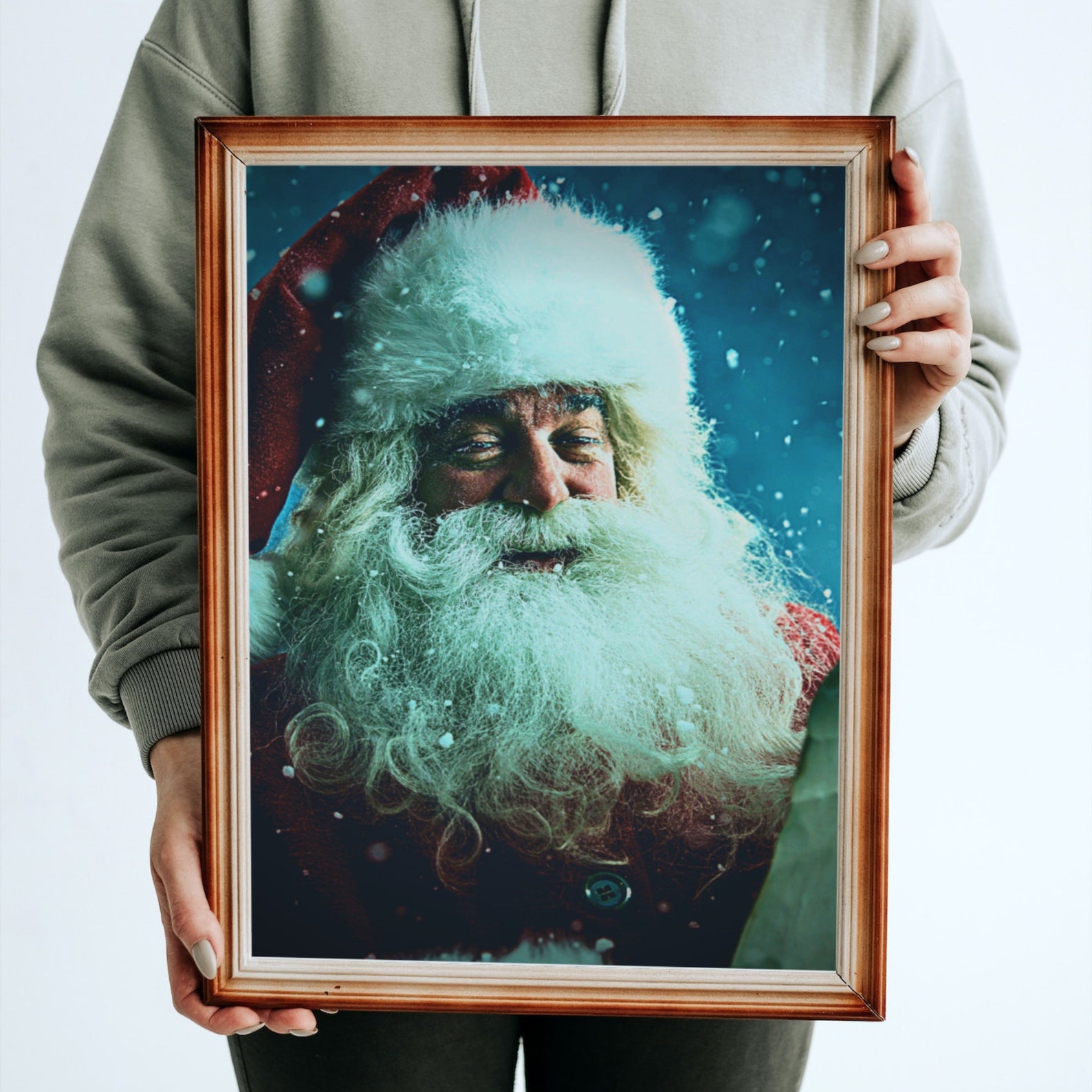 Vintage Santa Instant Download Picture Print christmas Wall Art ...