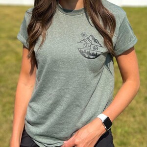 NH 48 shirt, gender neutral shirt, gifts for hikers, White Mountain gifts, 48 4000 footers, hiking shirt