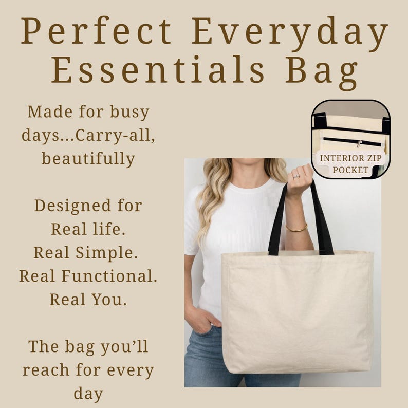 Bible Tote Bag Christian Tote Bag Religious Tote Bag Church Tote Bag God Is Within Her Tote Christian Canvas Bag Zippered Tote Bag afbeelding 2