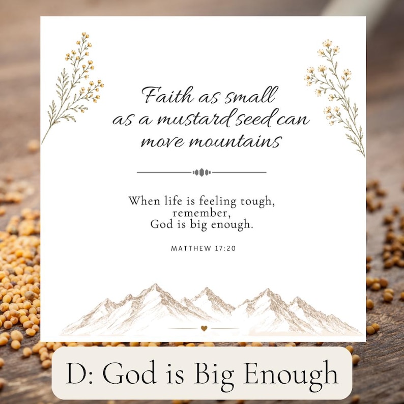 Mustard Seed Keychain Christian Gift, Faith Encouragement Gift for Women, Bible Verse Keychain, Bible Bag Charm image 10