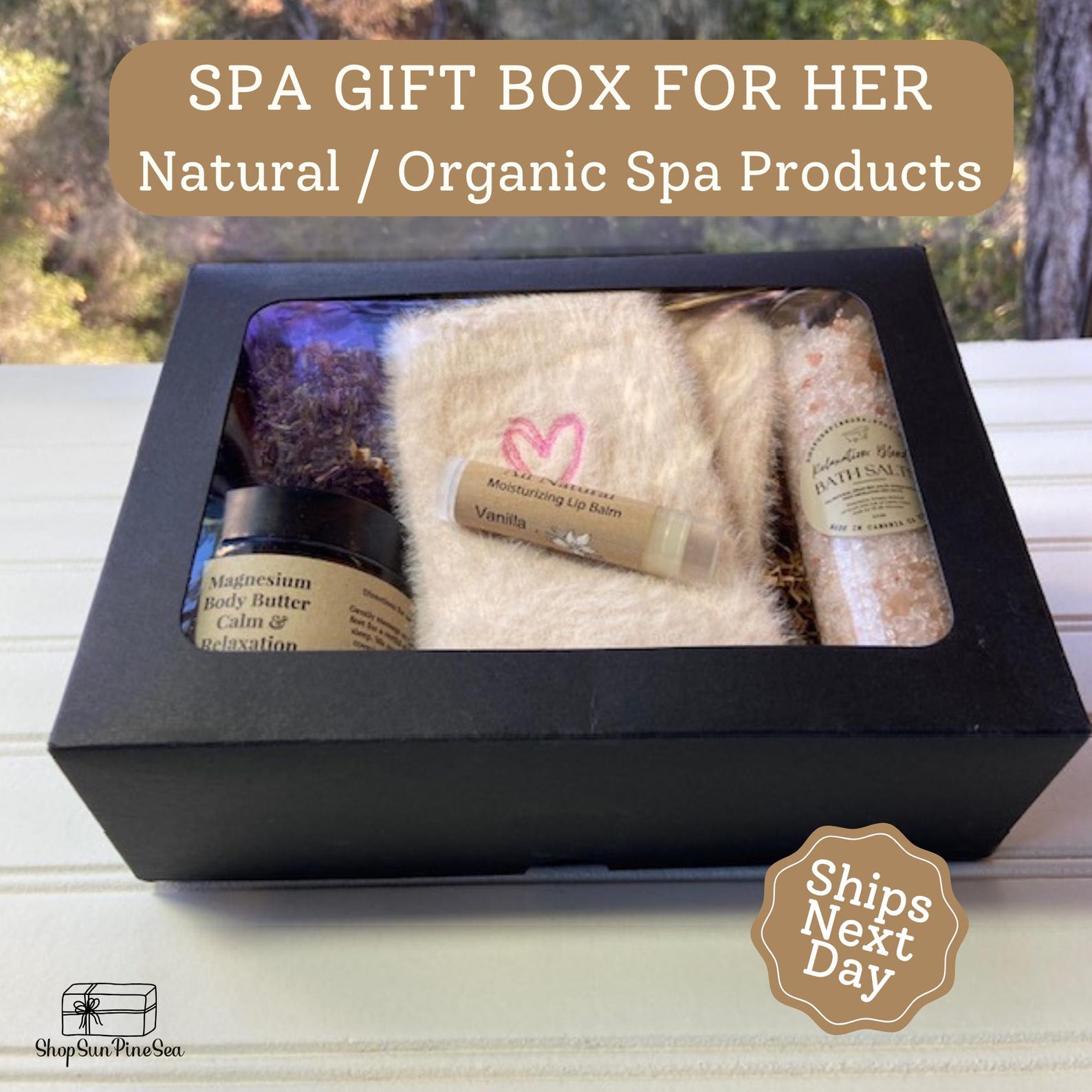 Spa Gift Box | Self Care Box | Care Package for Her | Bath Salts ...