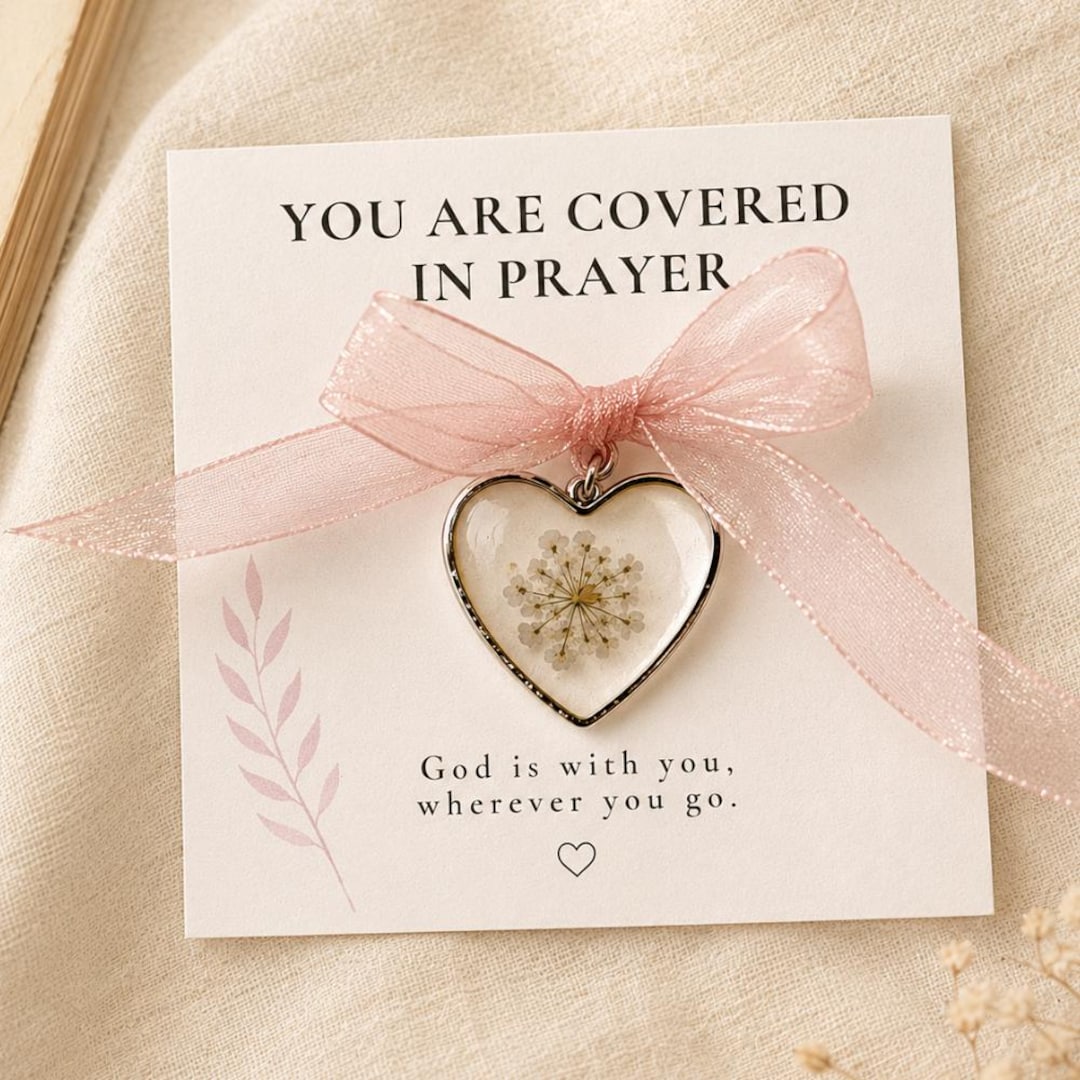 Christian Pocket Hug Gift, Mustard Seed Heart Token, Encouragement Gift for Women, Faith O