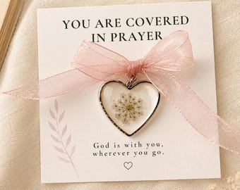Christian Pocket Hug Gift, Mustard Seed Heart Token, Encouragement Gift for Women, Faith Over Fear Prayer Keepsake